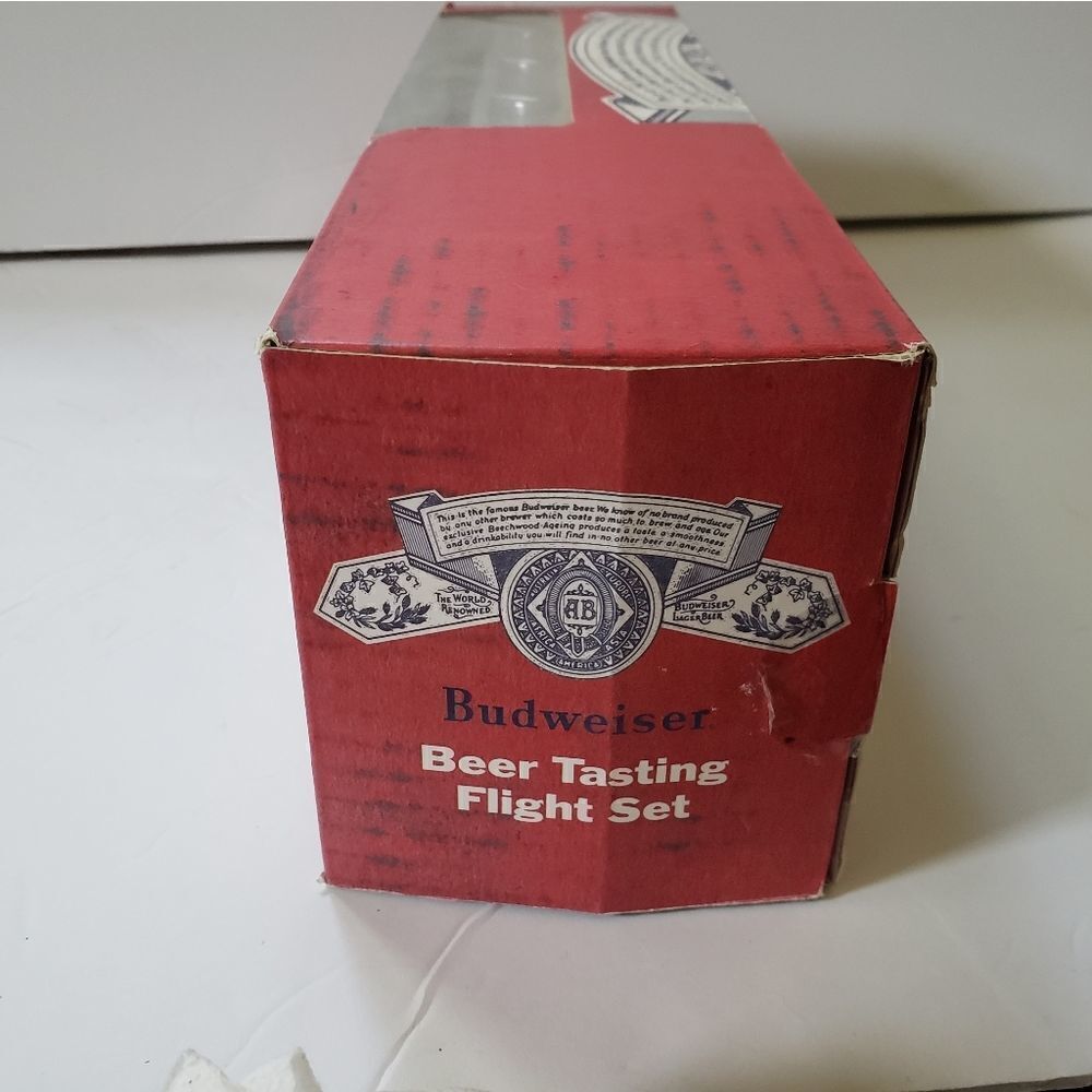 Budweiser Beer Tasting Flight Set Glassware - Picture 4 of 8